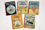 Hergé, Les aventures de Tintin, ed. Casterman, 5 albums :
-...