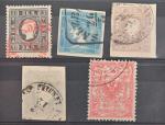 ALLEMAGNE Plaquette de 5 timbres d'Autriche N°7 (oblitération rouge), timbres...