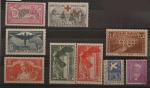FRANCE Plaquette de timbres avant 1940 avec charnière propre :...