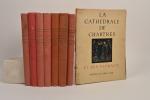 Sur le thème de Chartres, ensemble de 8 ouvrages sur...
