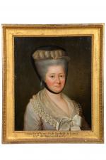 Ecole du XVIIIe siècle
Portrait de Mme de Boutonvillers
Huile sur toile...