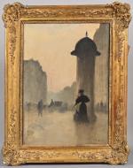 Eugène VEDER (1876-1936)
Colonne Maurice à Paris dans la brume
Huile sur...