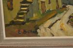 Etienne BELLAN (1922-2000)
Maisons aux toits de chaume
Huile sur toile
Signée en...