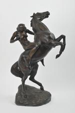 Erich SCHMIDT-KESTNER (1877-1941)
Amazone
Epreuve en bronze à patine verte (petits chocs,...