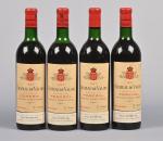 4 bouteilles, Pomerol, Château de Valois, 1967. 2 BG, 1...