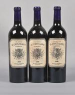 3 bouteilles, Pomerol, Château La Conseillante, 2006. Étiquettes sales et...
