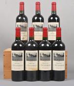 7 bouteilles, Pomerol, Château L'Evangile, 2004. Étiquettes légèrement sales, 3...