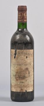 1 bouteille, Saint-Emilion Grand Cru Classé, Château Laroque, 1990. BG....