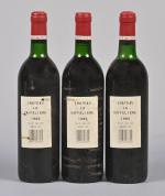 3 bouteilles, Saint-Emilion Grand Cru Classé, Château La Gaffelière, 1er...