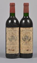 2 bouteilles, Haut-Médoc, Château Lanessan, Cru Bourgeois, 1985. BG. Etiquettes...