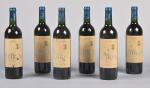 6 bouteilles, Haut-Médoc, Château Citran, Cru Bourgeois, 1998. Etiquettes légèrement...