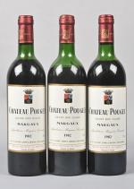 1 CB, 3 bouteilles, Margaux, Château Pouget, 4ème Grand Cru...