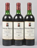 1 CB, 3 bouteilles, Margaux, Château Pouget, 4ème Grand Cru...