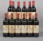 12 bouteilles, Margaux, Château Giscours, 3ème Grand Cru Classé 2005....