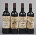 4 bouteilles, Margaux, Château Lascombes, 1981. 3 BG. Bouchons légèrement...
