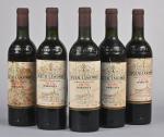 5 bouteilles, Margaux, Château Lascombes, 2ème Grand Cru classé, 1979....