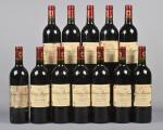 12 bouteilles, Saint-Julien, Château Branaire, 4ème Grand Cru Classé, 2000....