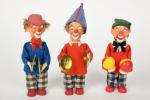 Allemagne, Carl, trois clowns mécaniques musiciens, 
têtes et chaussures en...