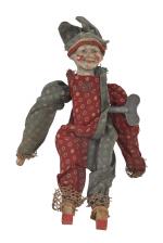 Clown culbuteur mécanique (fonctionne)
tête en composition peinte, mains et pied...