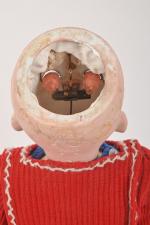Poupée allemande A.B.G tête porcelaine
moule 1362-3, bouche ouverte, yeux bleus...