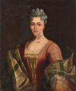 Ecole dans le goût du XVIIIe
Portrait de femme de qualité
Huile...