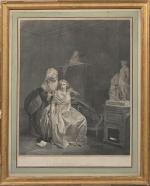 D'après Louis Léopold BOILLY (1761-1845)
Les Conseils maternels
Gravure
Encadrée sous verre
49 x...