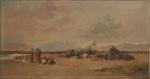 Henri VAN WYK (Amsterdam 1833 - ?)
Orientaux dans le désert
Sur...