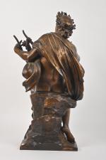 Mathurin MOREAU (1822-1912)
Le joueur de cithare
Epreuve en bronze à patine...