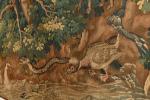 Aubusson - XVIIIe
Importante tapisserie en laine à riche décor de...