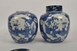 CHINE - XIXe siècle
Paire de pots à gingembre en porcelaine...