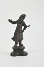 CHINE - Dynastie MING  (1368 - 1644)
Statuette d'immortel en...