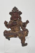 ROYAUME DE DALI, YUNNAN - XIIe/XIIIe siècle
Statuette de Mahakala à...