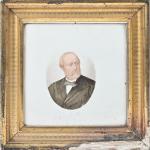 Procédé photographique sur porcelaine 
Portrait en couleur du Comte de...