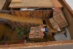 Allemagne, village - fortification
en bois démontable garni de papier, se...