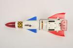 Japon, YO-YO, fusée Mars-3, 
Battery Toy en plastique blanc, rouge...