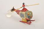 Japon, TM : hélicoptère sur skis
jolie lithographie, hélices arrière en...