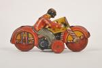 Mettoys, Grande-Bretagne : moto de cirque
avec clown, mécanique (fonctionne), jolie...