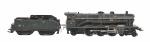 Fournereau, locomotive Pacific 231-612
réseau Etat, sans pare-fumée, noire à filets...
