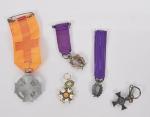 France Lot de 11 décorations miniatures, dont Légion d'honneur, Commémorative,...