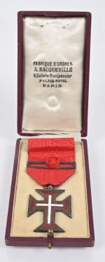 Vatican Ordre du Christ. Croix de Chevalier. Argent, émail, ruban,...