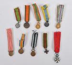 Divers pays Lot de 11 décorations miniatures : Annam Ordre...