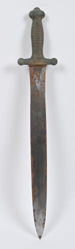 Glaive d'Infanterie, modèle 1831. Monture en laiton. Lame à deux...