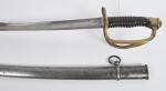 Sabre d'Officier de Cavalerie légère, modèle 1822/82. Poignée en corne....