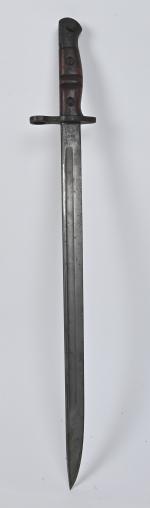 États-Unis Baïonnette, modèle 1917. Fourreau en cuir. ABE (oxydation).bru