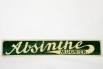 Absinthe Mugnier
Tôle estampée IMP Saupe& Bush, dim. 6x36.5cm