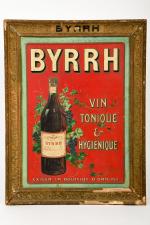 Byrrh 
Tôle lithographiée estampée, 51 x 37 cm, dans un...