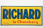 Richard Le Chambéry 
Bandeau en tôle estampée De Andreïs Marseille,...