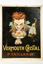 Vermouth Cristal, P. Taillan & Co
Carton d'après Mich, 40,5 x...