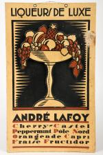 André Lafoy Liqueurs de luxe
Panneau 40 x 24 cm.