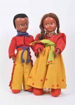 Urika, couple de mexicains :
poupées en plastique dur, corps en...